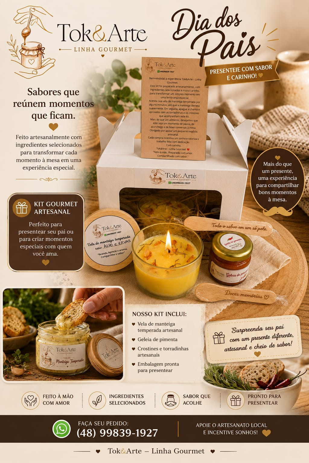 Detalhes do kit gourmet