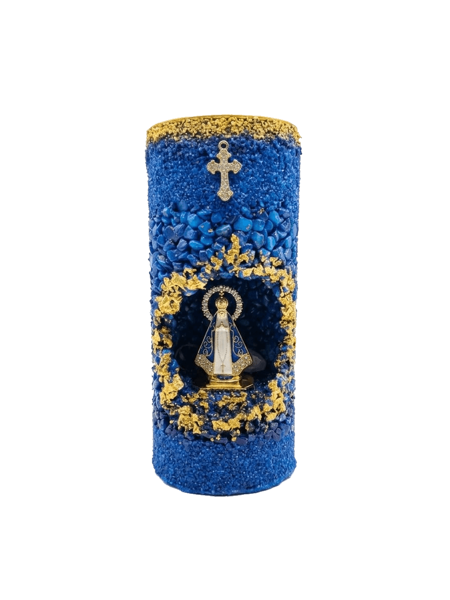 Vela Nossa Senhora Aparecida — Manto Azul