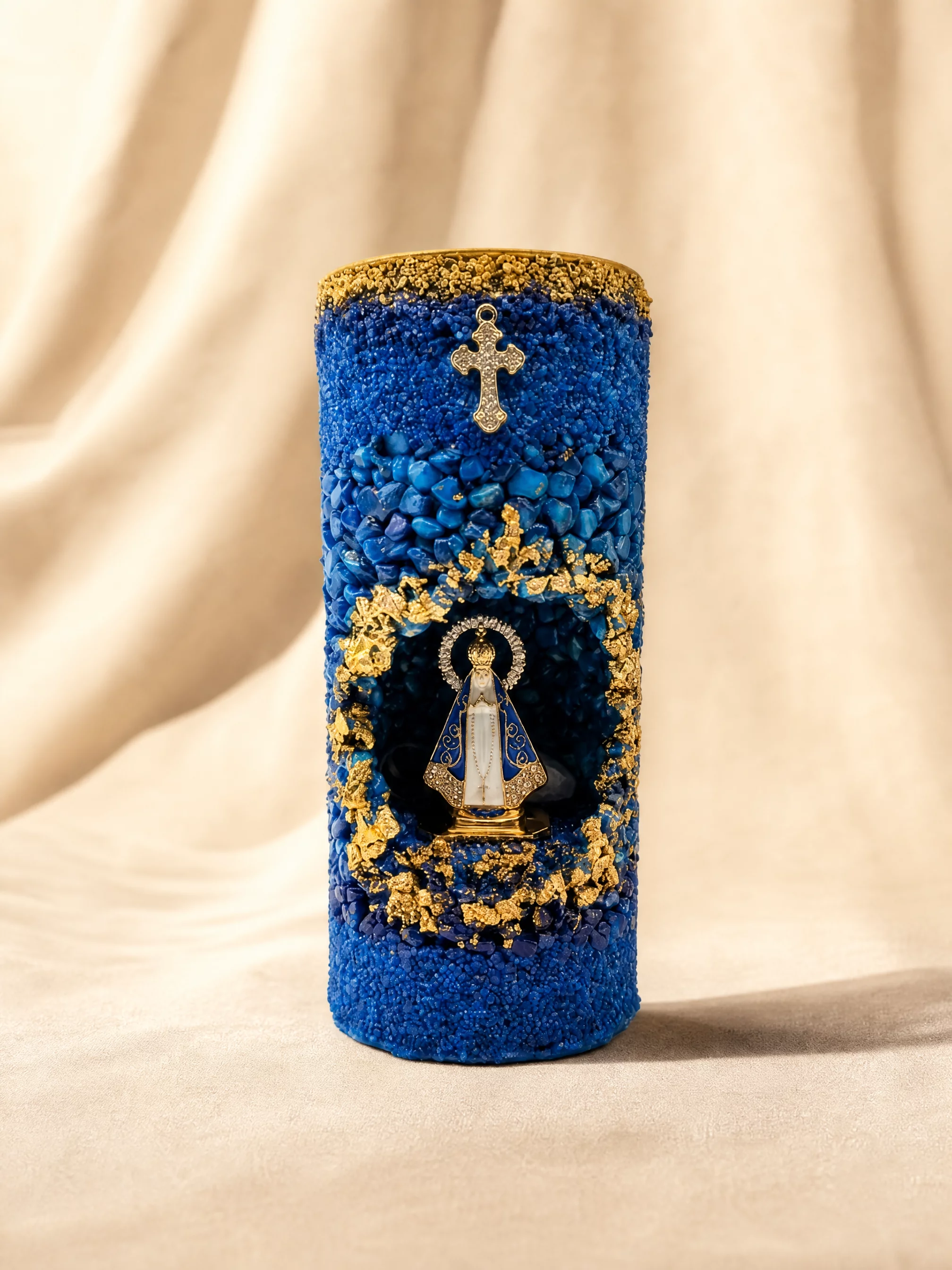 Vela Nossa Senhora Aparecida — Manto Azul