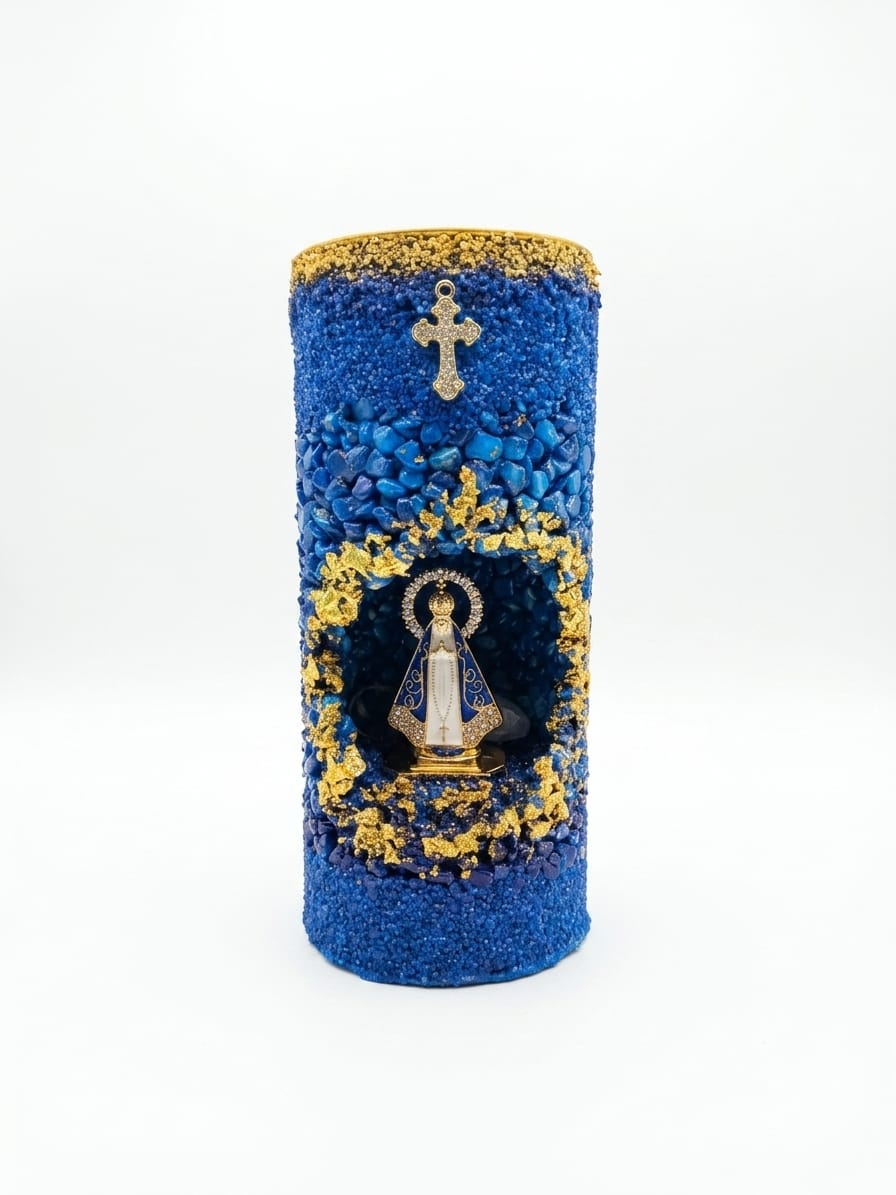 Vela Nossa Senhora Aparecida — Manto Azul